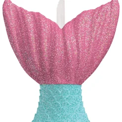 Glitter Shimmering Mermaids Wax Birthday Candle