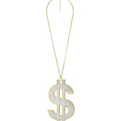 Glitter Super Dollar Sign Necklace