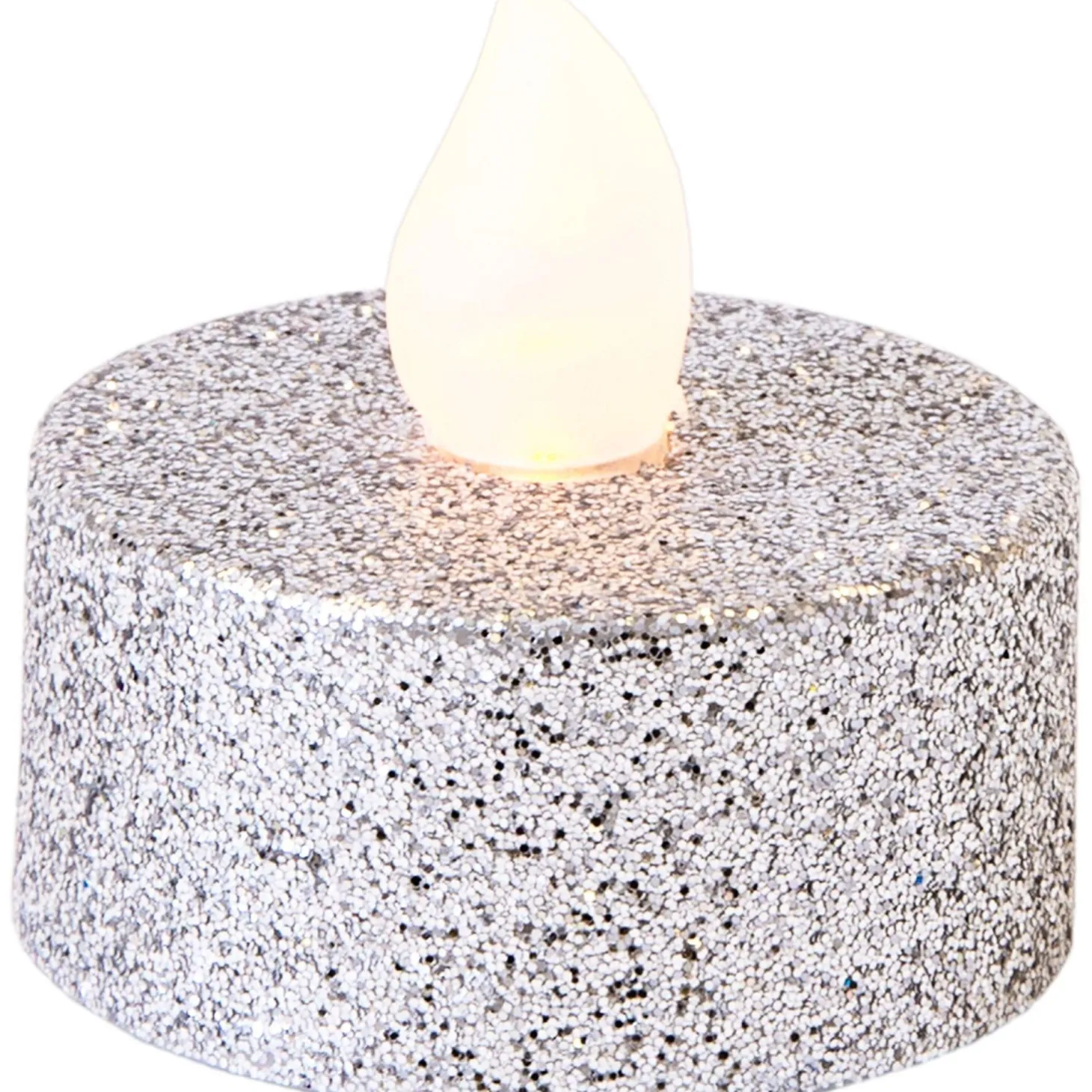Glitter Tealight Flameless LED Candles, 10ct, Assorted Colors