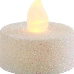 Glitter Tealight Flameless LED Candles, 10ct, Assorted Colors