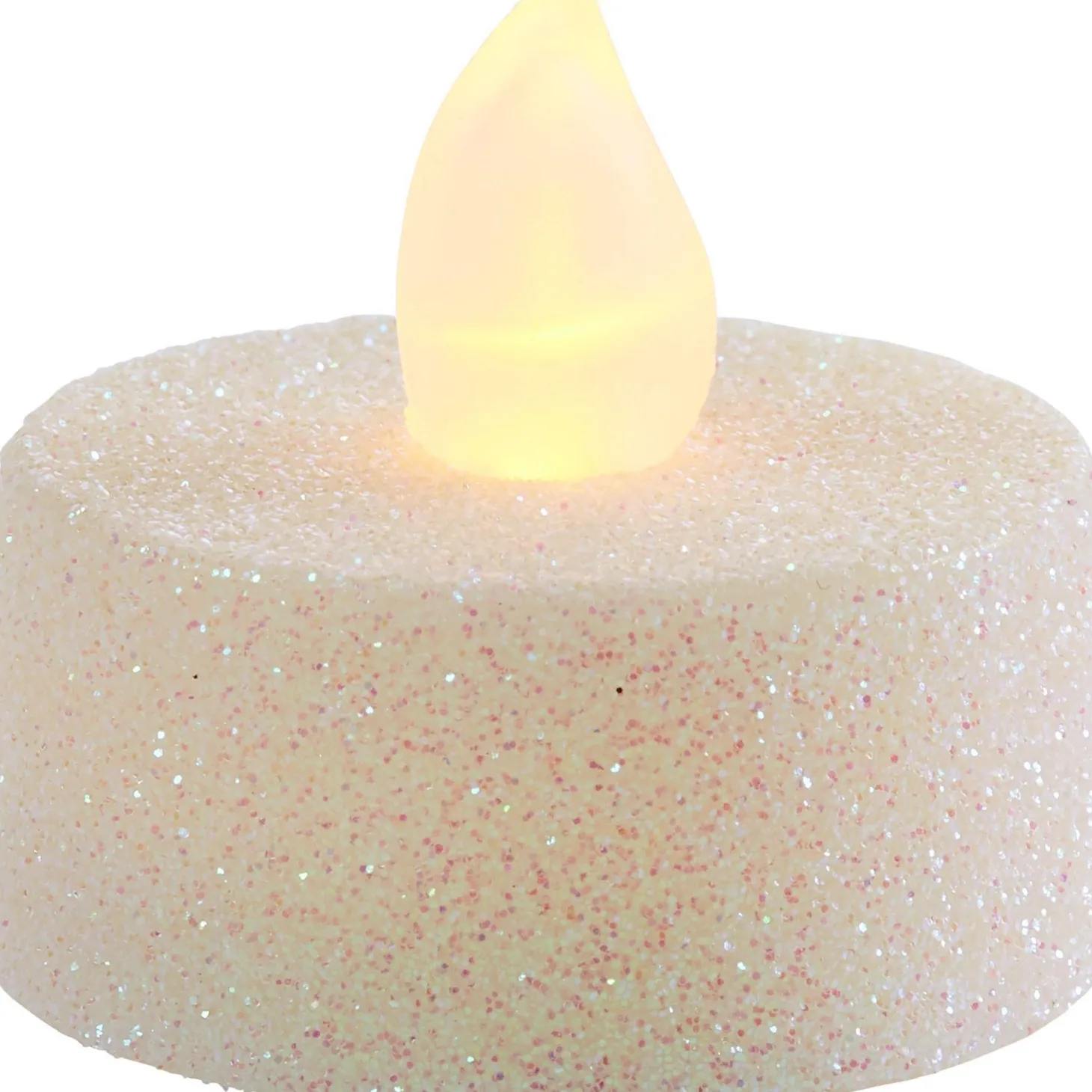 Glitter Tealight Flameless LED Candles, 10ct, Assorted Colors
