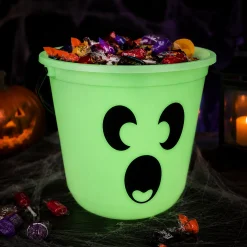Glow-in-the-Dark Ghost Trick-or-Treat Bucket