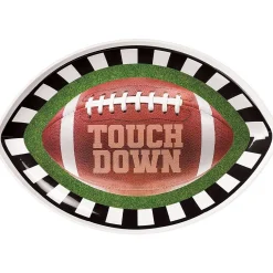Go Fight Win Football Melamine Oval Platter
