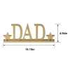 Gold DAD Balloon Weight MDF Table Decoration
