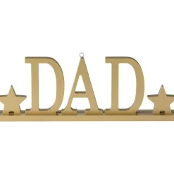 Gold DAD Balloon Weight MDF Table Decoration