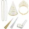 Golden Soiree NYE Party Kit for 4, 12pc