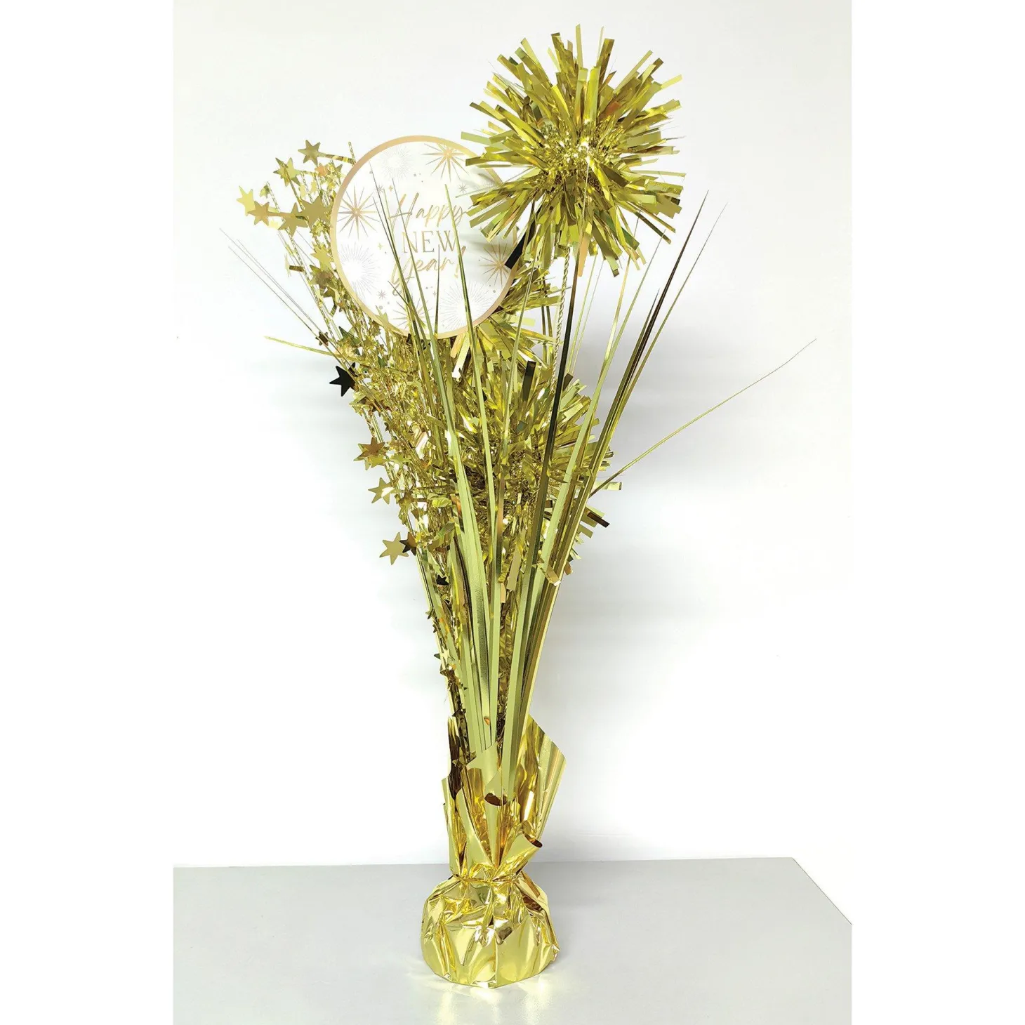 Golden Soiree NYE Table Centerpiece, 18in