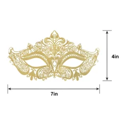Gold Filigree Masquerade Mask