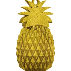 Gold Glitter Pineapple Balloon Weight, 5oz