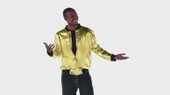 Gold Hip Hop Track Jacket