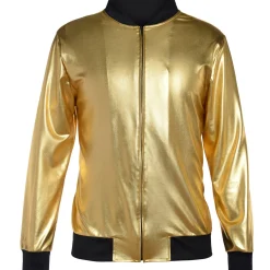 Gold Hip Hop Track Jacket