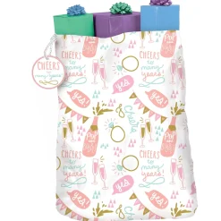 Gold & Pink Wedding Gift Sack