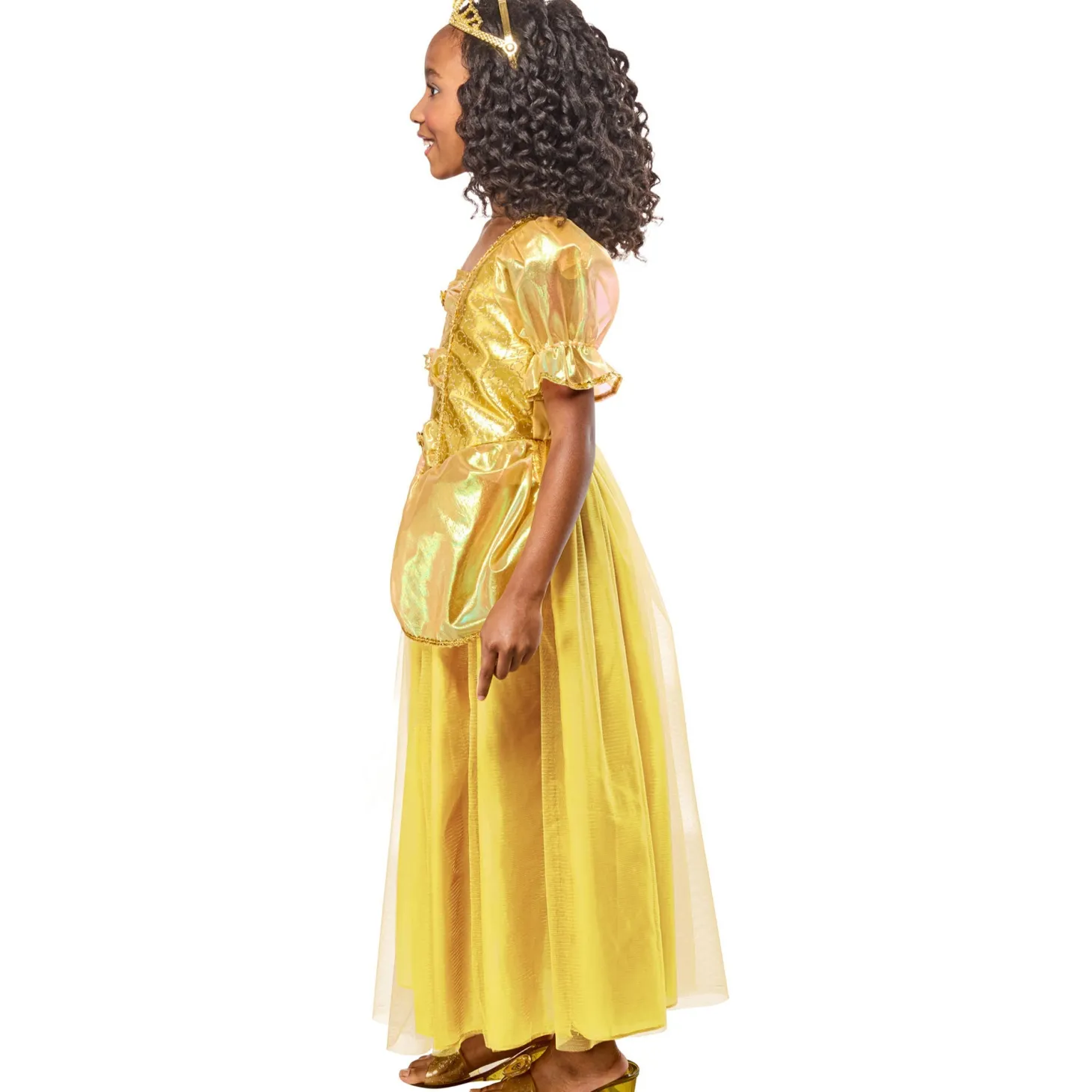 Gold Princess Costume Dress for Girls