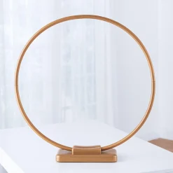 Gold Tabletop or Hangable Balloon Hoop Plastic Frame, 28in