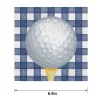 Golf Ball Gingham Paper Lunch Napkins, 6.5in, 40ct - Hole in One
