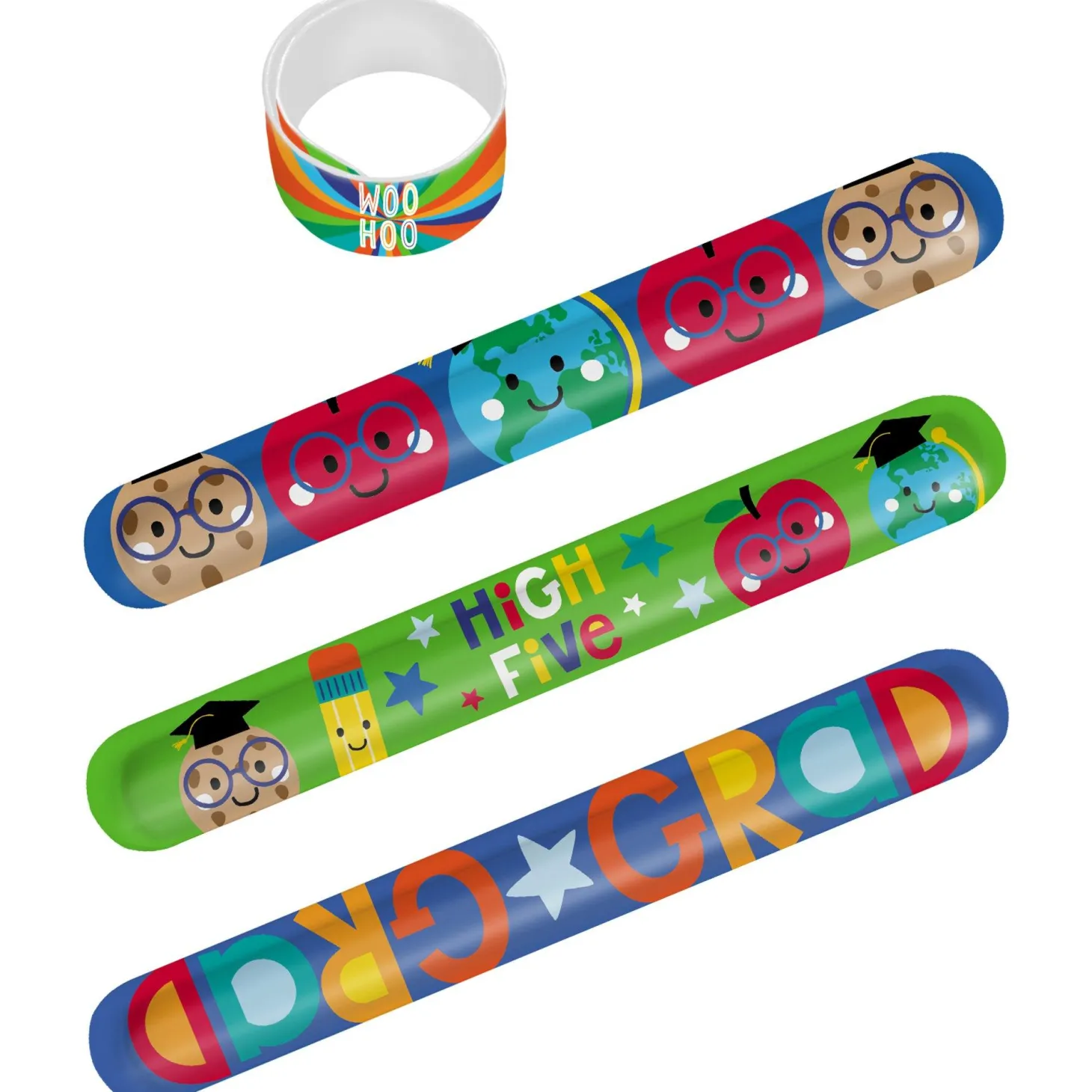 Grad Fun Slap Bracelets, 8-Pack