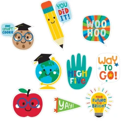 Graduation Fun Cardstock Cutouts, 9pc