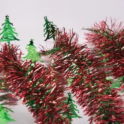 Green Trees Tinsel Garland