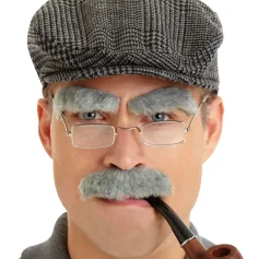Grey Facial Hair Set