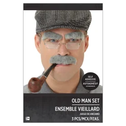 Grey Facial Hair Set