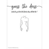 Guess the Dress Bridal Shower Game 25ct