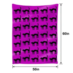 Halloween Fleece Blanket, 60in x 50in, Assorted Colors