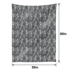 Halloween Fleece Blanket, 60in x 50in, Assorted Colors