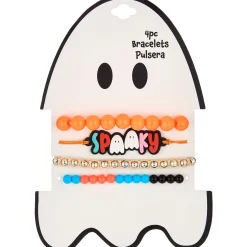 Halloween Ghost Bracelets, 4pc
