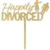 Happily Divorced Cake Topper