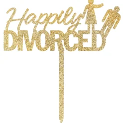Happily Divorced Cake Topper