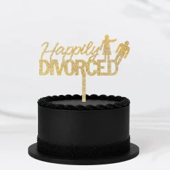 Happily Divorced Cake Topper