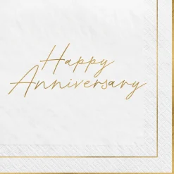 Happy Anniversary Lunch Napkins 16ct
