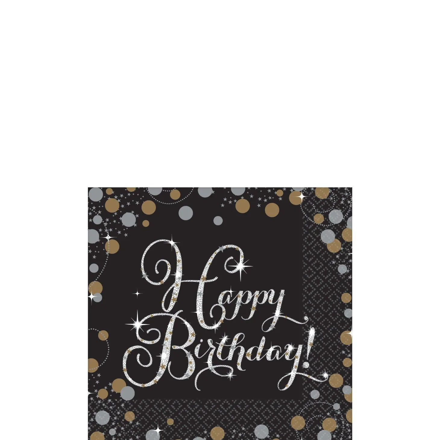 Happy Birthday Napkins 16ct - Sparkling Celebration, Assorted Options
