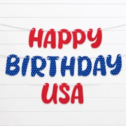 Happy Birthday USA Banner, 12ft