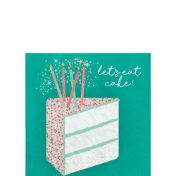 Happy Cake Day Beverage Napkins, 5in, 16ct