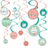Happy Cake Day Birthday Swirl Decorations 12ct