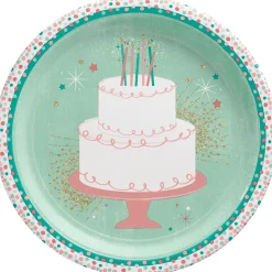 Happy Cake Day Paper Dinner Plates, 10.5in, 8ct