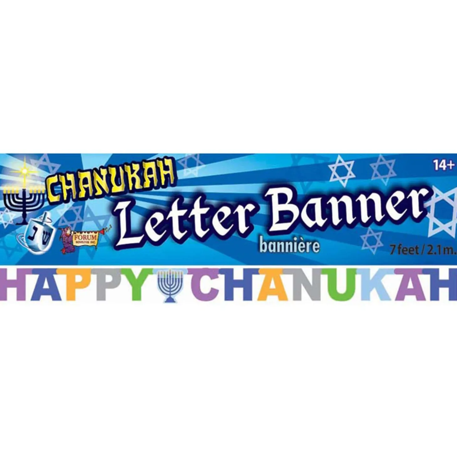 Happy Chanukah Banner, 84in