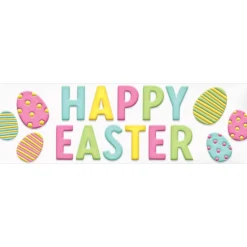 Happy Easter Gel Cling Decals, 17pc