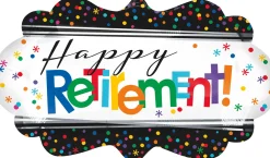 Happy Retirement Foil Balloon, 27in x 16in - Officially Retired