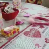 Heart Party Plastic Table Cover, 54in x 102in