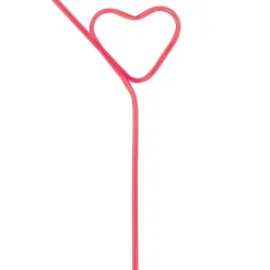 Heart Valentine's Day Silly Straw