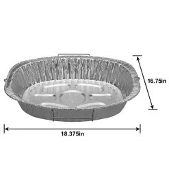 Heavy Duty Aluminum Roaster Pan with Handles