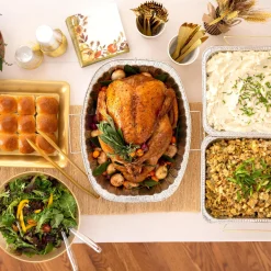 Heavy Duty Aluminum Roaster Pan with Handles