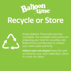 Helium Tank, Sizes Jumbo and Standard