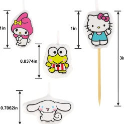 Hello Kitty and Friends Candle Pick Set, 4pc - Sanrio