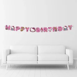 Hello Kitty and Friends Cardstock Birthday Banner, 6ft - Sanrio