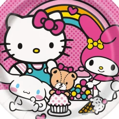 Hello Kitty and Friends Dessert Plates, 7in, 8ct - Sanrio