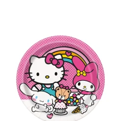 Hello Kitty and Friends Dessert Plates, 7in, 8ct - Sanrio