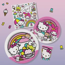 Hello Kitty and Friends Dessert Plates, 7in, 8ct - Sanrio